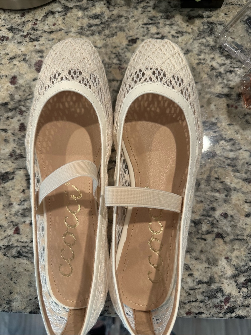 CCOCCI Beige Flats - Size 10